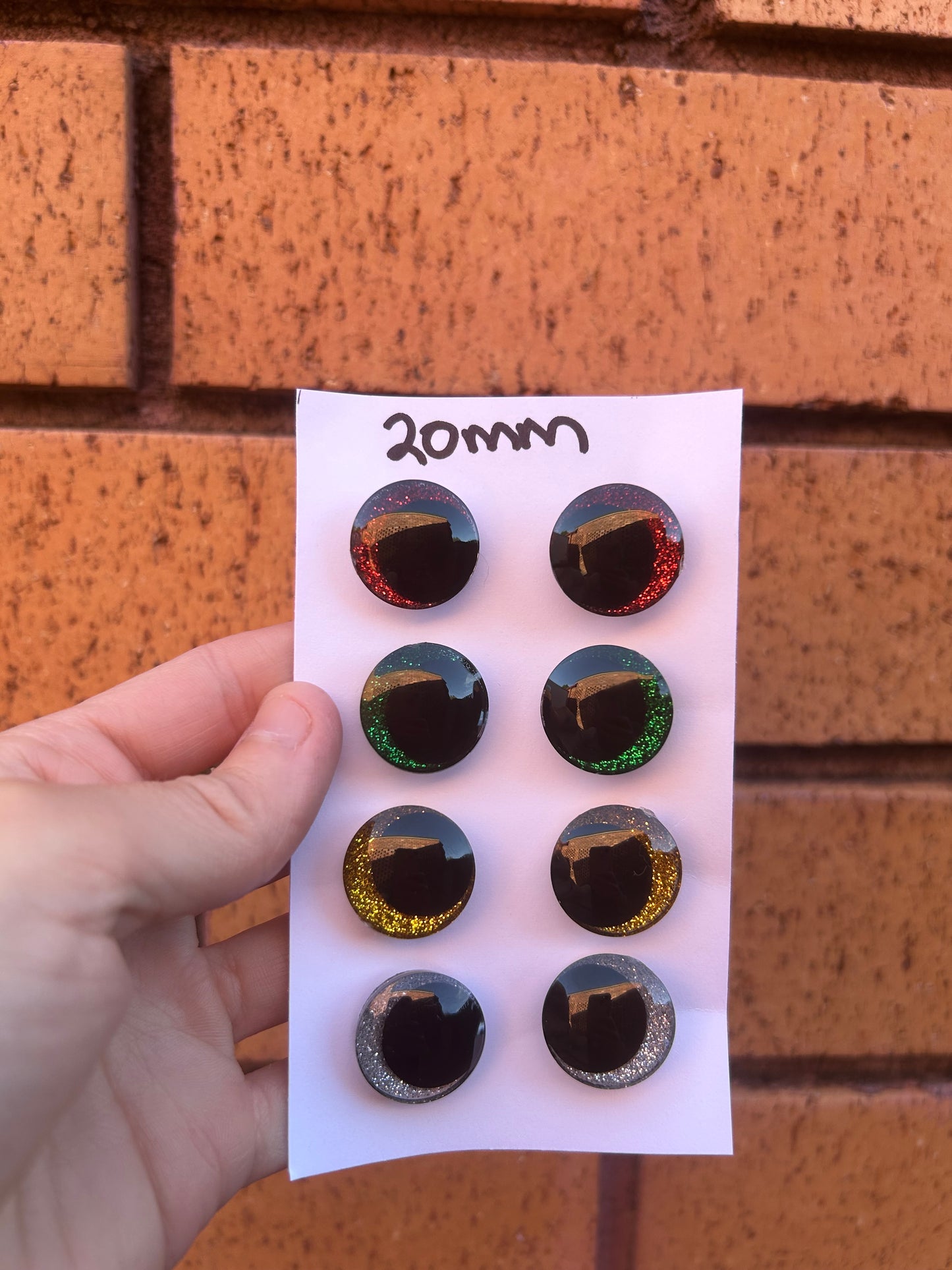 20mm Glitter Safety Eyes