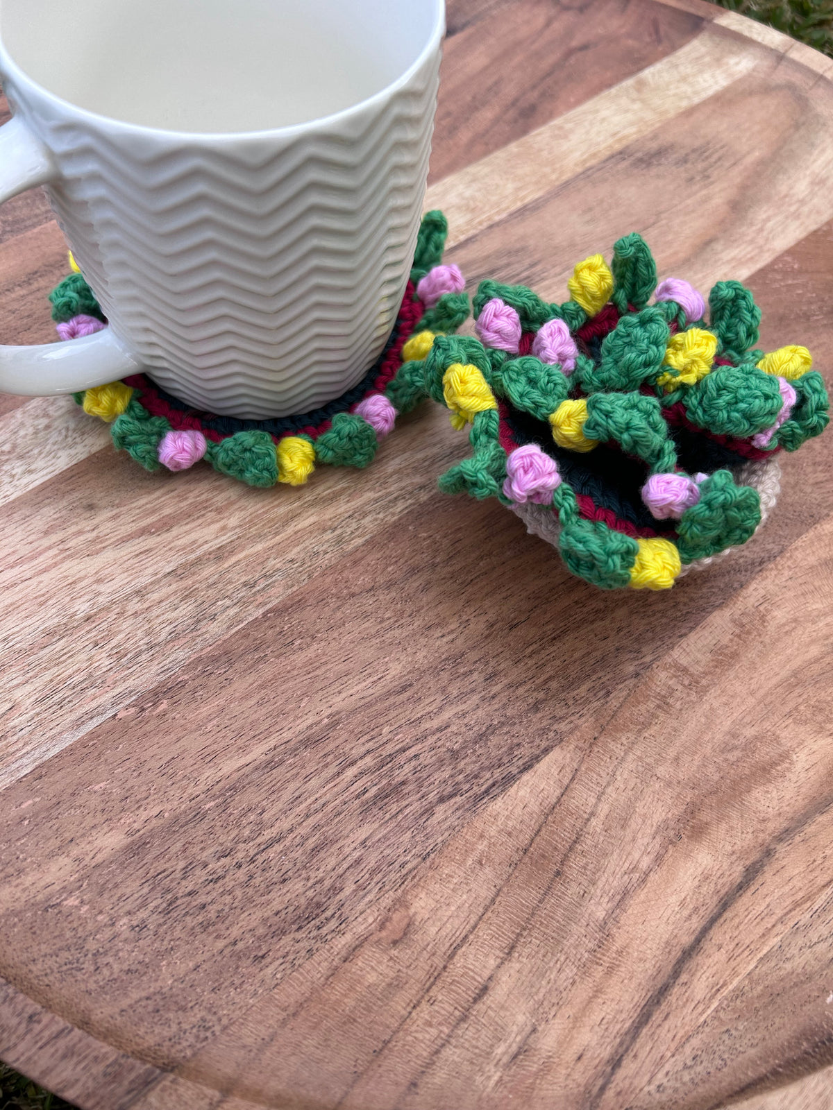 Flower Pot Coaster set