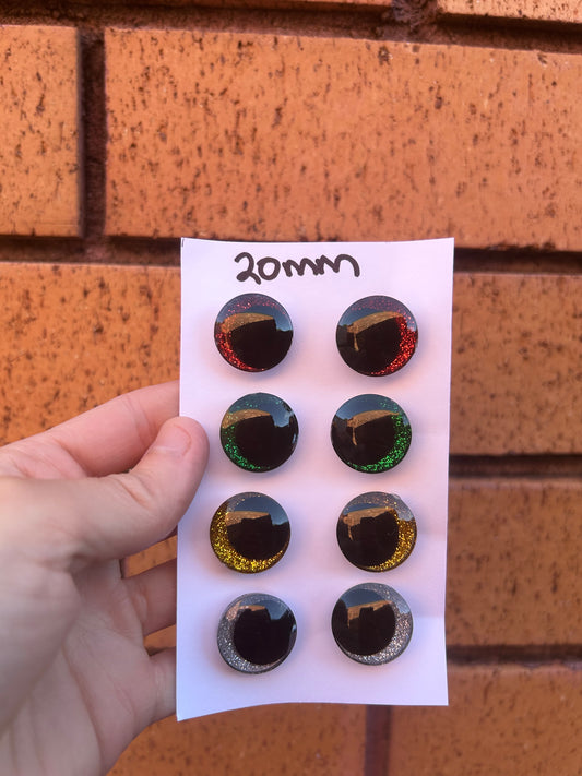 20mm Glitter Safety Eyes