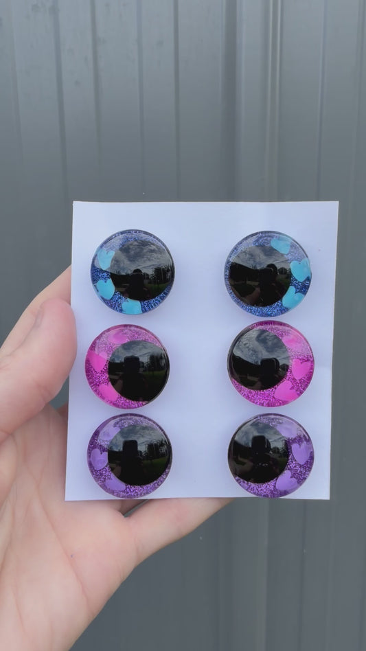 25mm Valentines Day Inspired Safety Eyes *limited edition